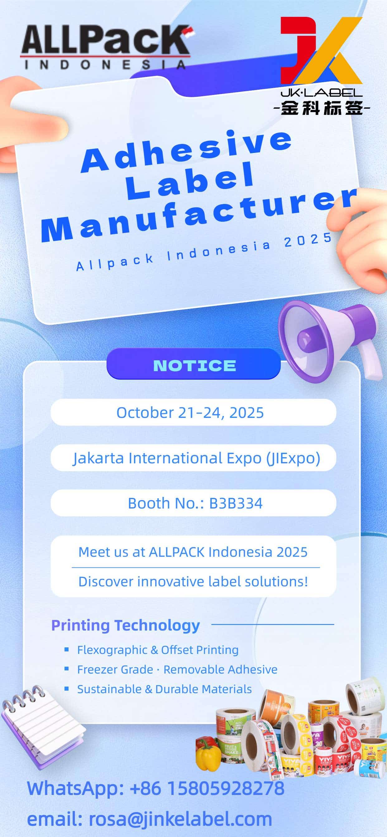 Kami Siap untuk Allpack Indonesia 2025! Sampai jumpa besok di Jakarta!